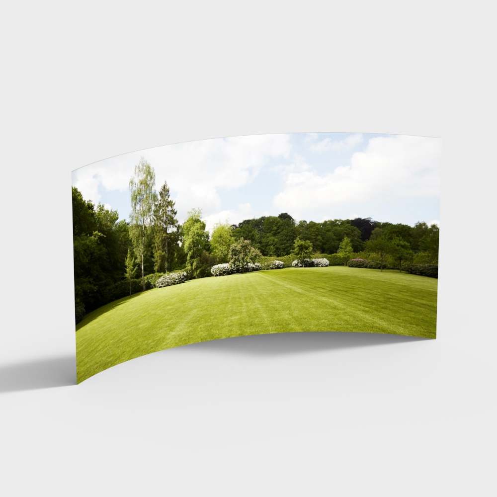 Serene Low-Poly 3D Grass Model for Nature Scenes