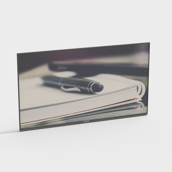 Elegant Workstation Display 3D model for Modern Spaces