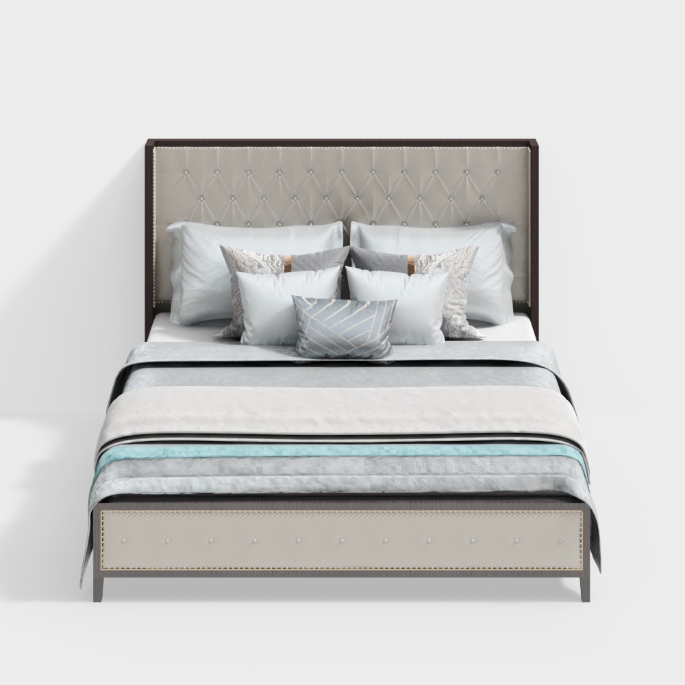 Cama doble neoclásica