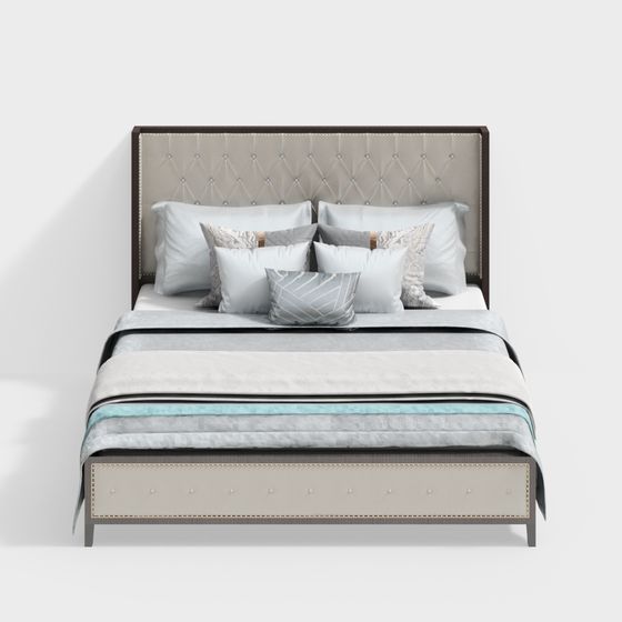 Cama doble neoclásica