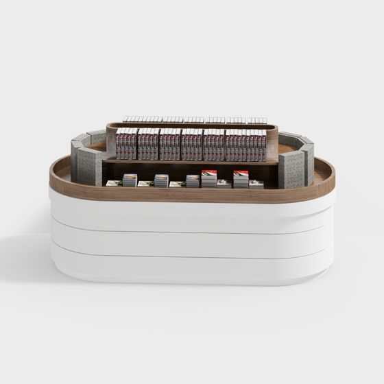 Urban Bookshelf 3D model