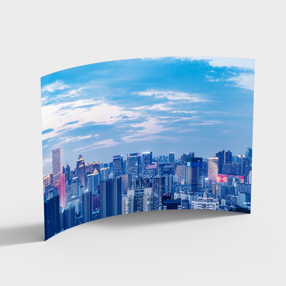 Urban Night Scene 3D model