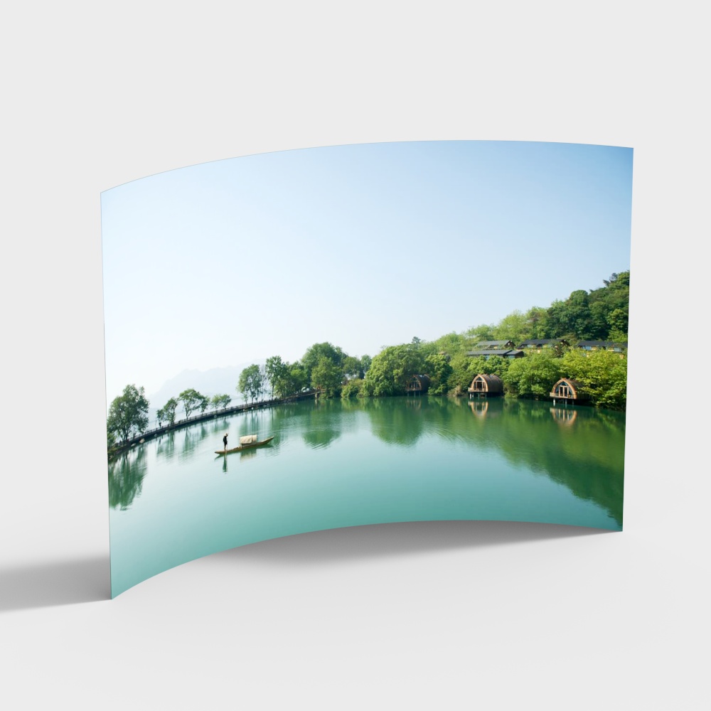 Natural lake exterior