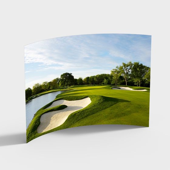 Stunning Golf Course 3D model for Creative Projects