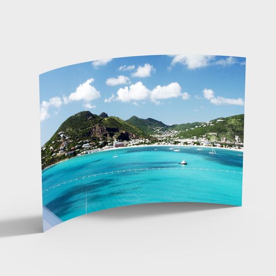 Tropical Coastal Landscape 3D model