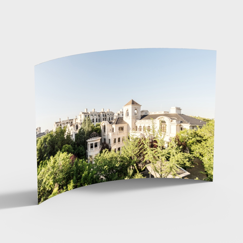 Charming Low-Poly Architectural 3D model