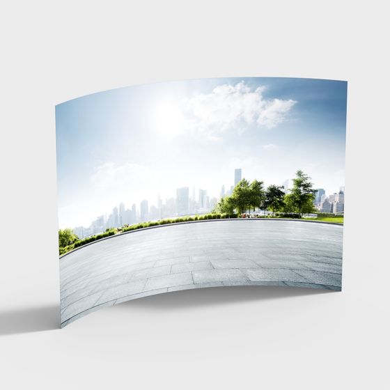 Vibrant Modern City Park 3D model