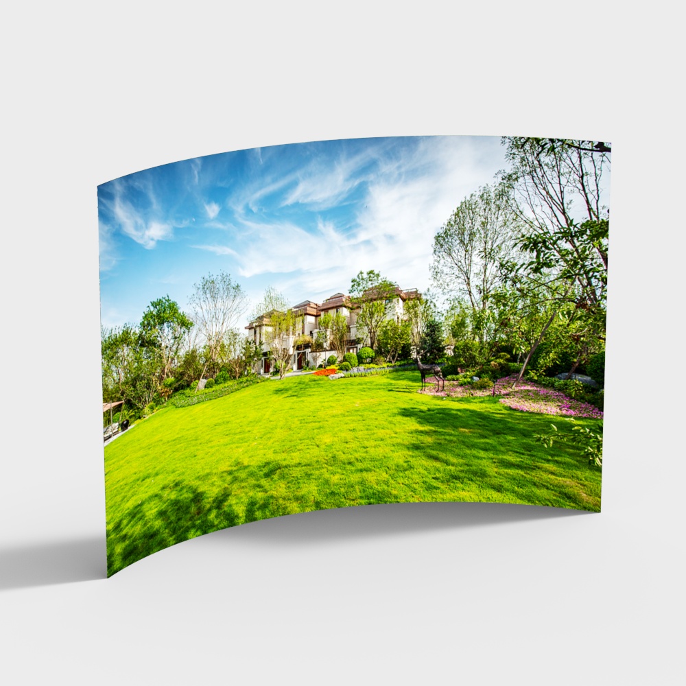 Luxurious Nature-Inspired Villa 3D model