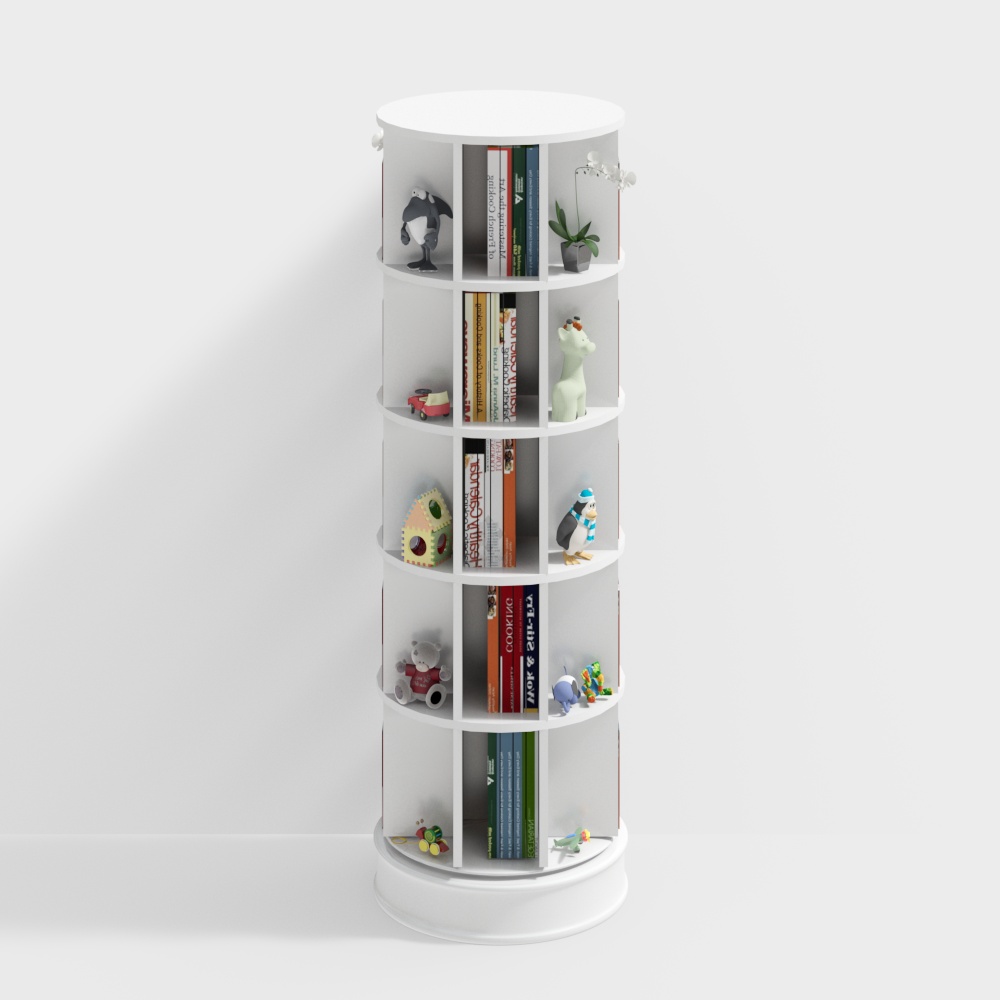 Library pillar bookshelf