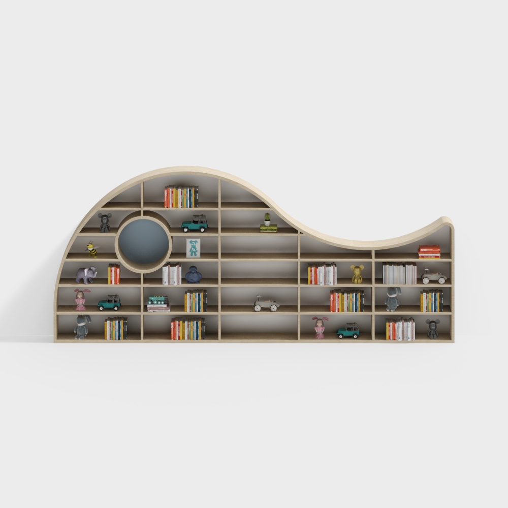 library bookshelf