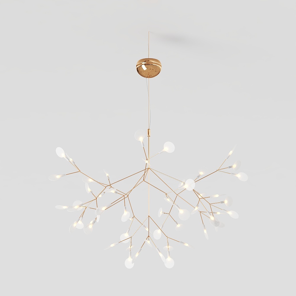 Lampada da soffitto a forma di foglia