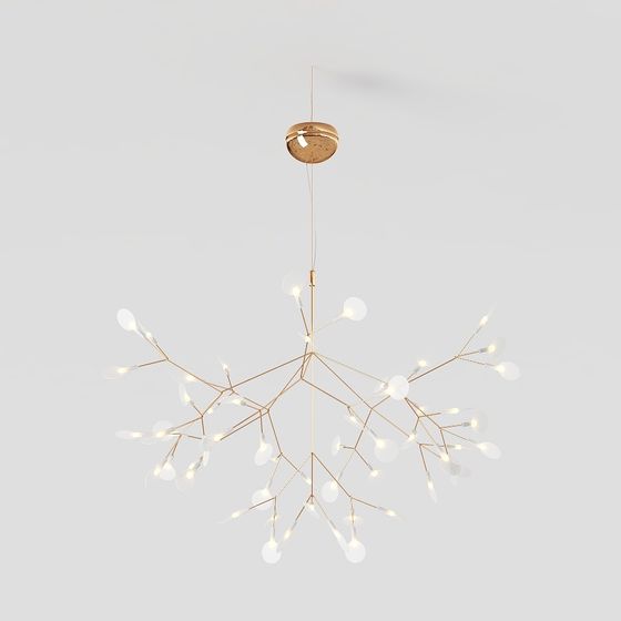 Lampada da soffitto a forma di foglia