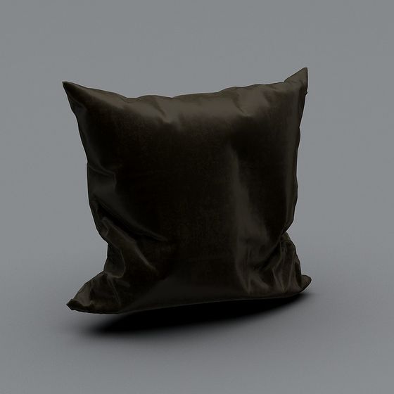 Elegant Velvet Cushion 3D model for Stylish Interiors