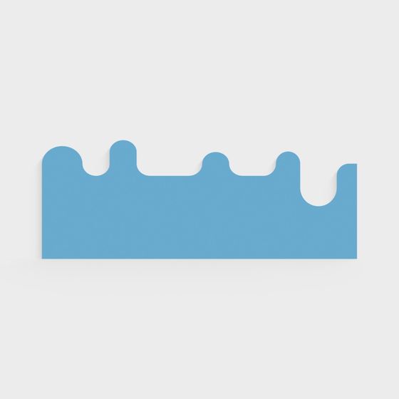 Wavy Border 3D model for Designers and Developers