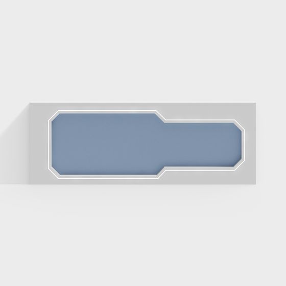 Future Window 3D model - Contemporary Low Poly Design