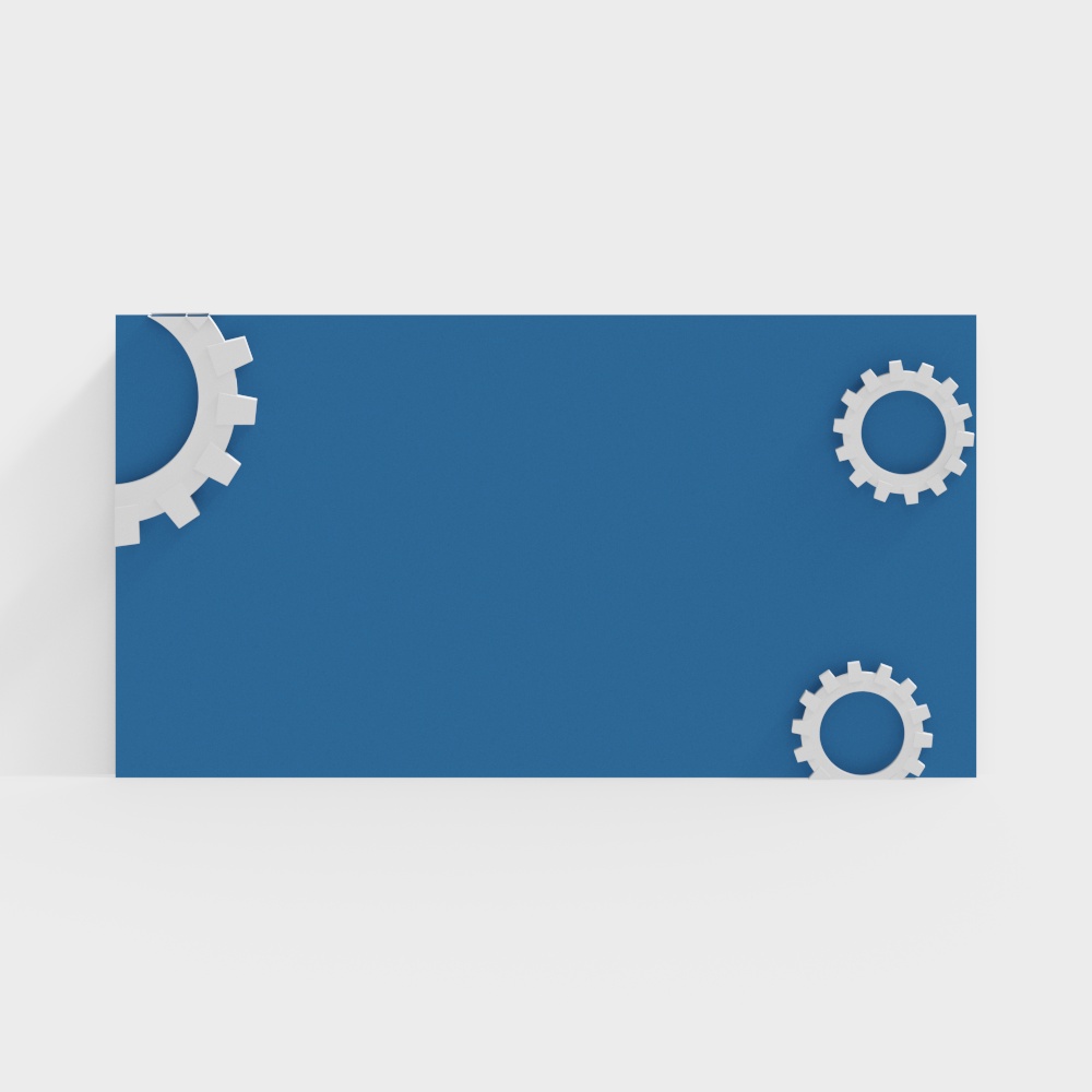 Gear Stage Low-Poly 3D Model