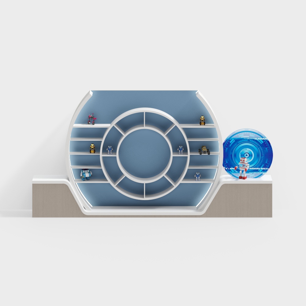 Futuristic Display Cabinet 3D model