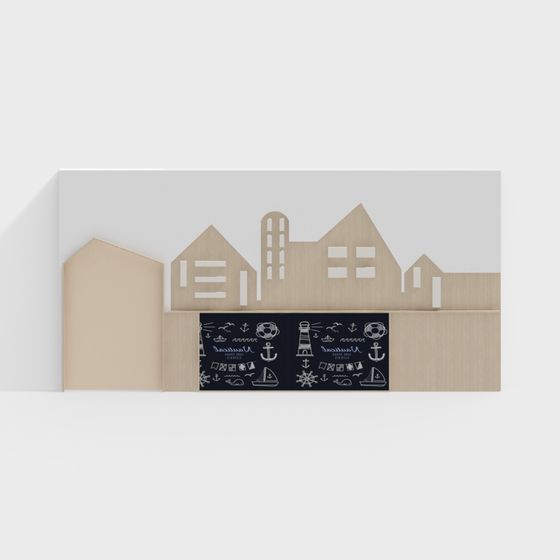 Seaside Town 3D Model