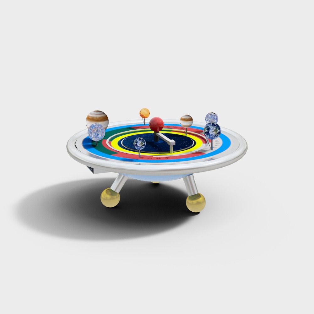 Low Polygon Solar System 3D model
