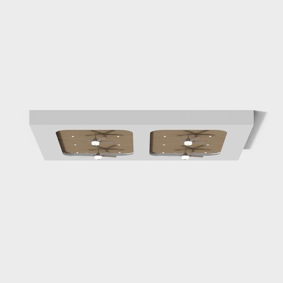 Minimalist Ceiling Fans 3D model for Creative Projects