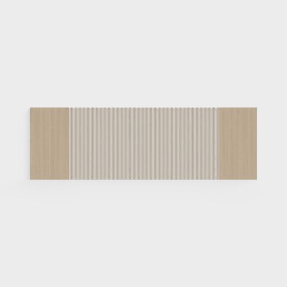 Wood Pattern Long Panel 3D model for Aesthetic Spaces