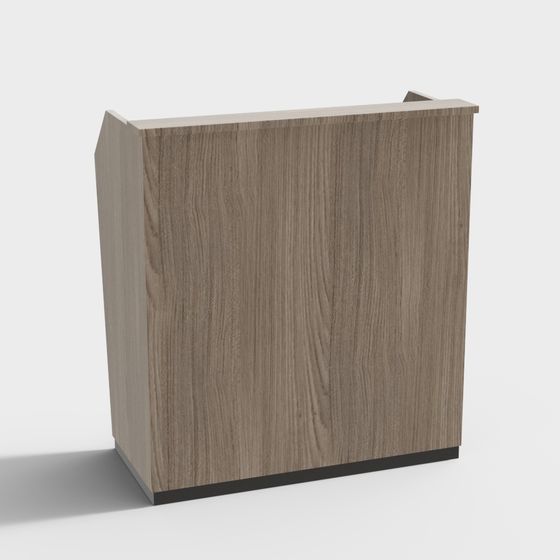 Stylish Reception Desk 3D Model for Modern Interiors