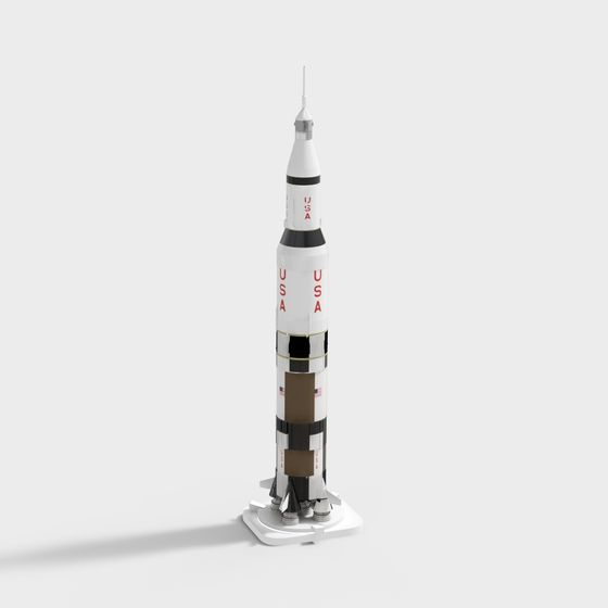 Apollo Saturn V Rocket 3D model