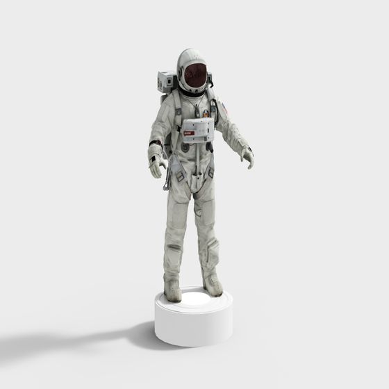 Stylish Astronaut Suit 3D model for Space Exploration
