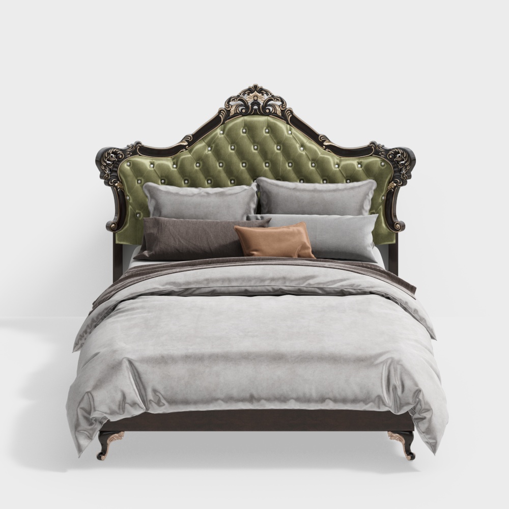 Neoclassical double bed