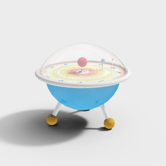 UFO Orb 3D model - Whimsical Extraterrestrial Design