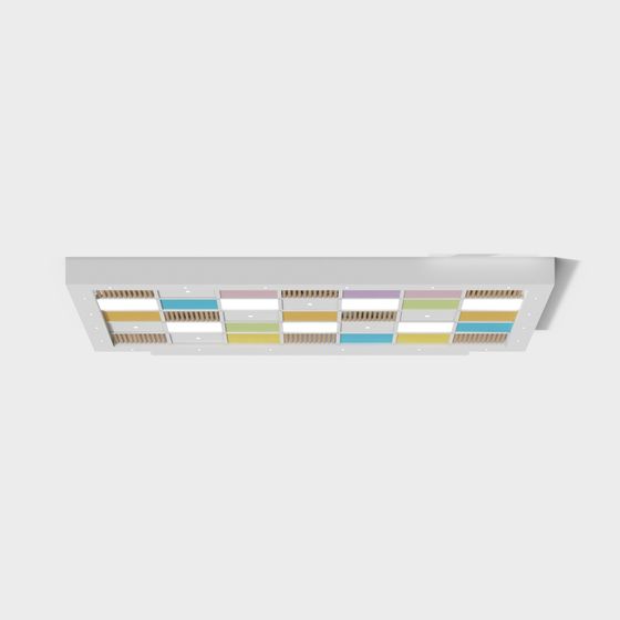Vibrant Low-Poly Ceiling Light 3D model
