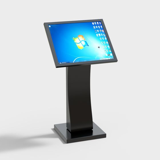 Interactive Information Kiosk 3D model