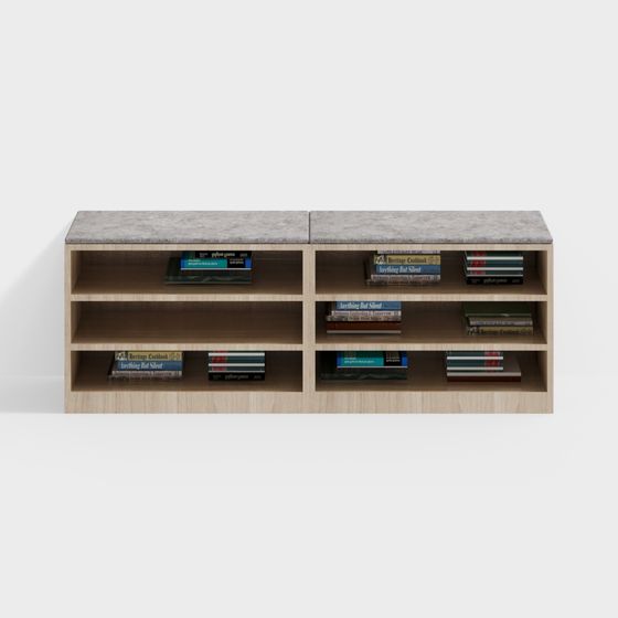 Urban Elegance Bookshelf 3D model