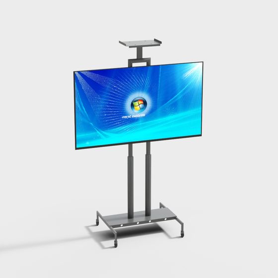Sleek Smart TV Stand 3D model for Modern Spaces