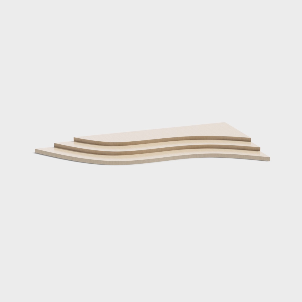 Wave Staircase 3D model
