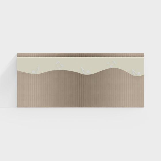 Musical Melody Wall Panel 3D model for Creative Spaces