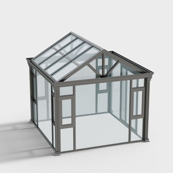 Low Polygon Modern Building 3D Model