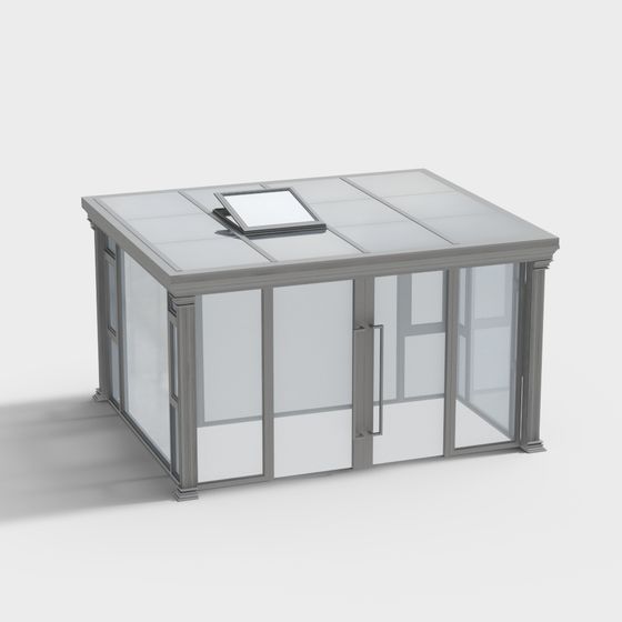 Unique Low-Polygon 3D Model for Modern Architecture