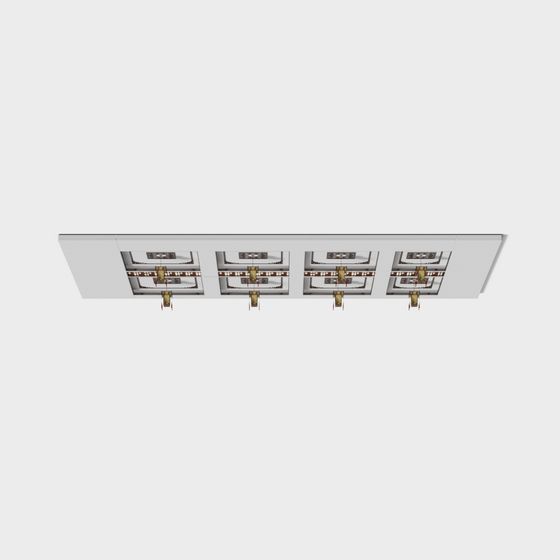 Futuristic LED Strip 3D model for Modern Interiors