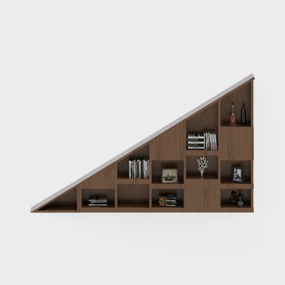 Libreria Angolare Tripla per Scala