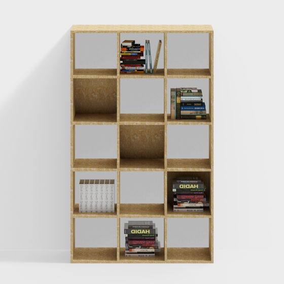 ชั้นวางหนังสือห้า ชั้น