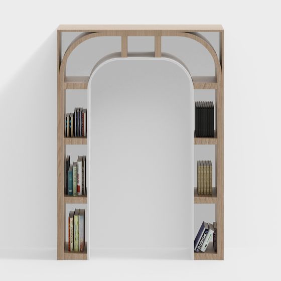 Stylish Bookshelf 3D model for Modern Interiors