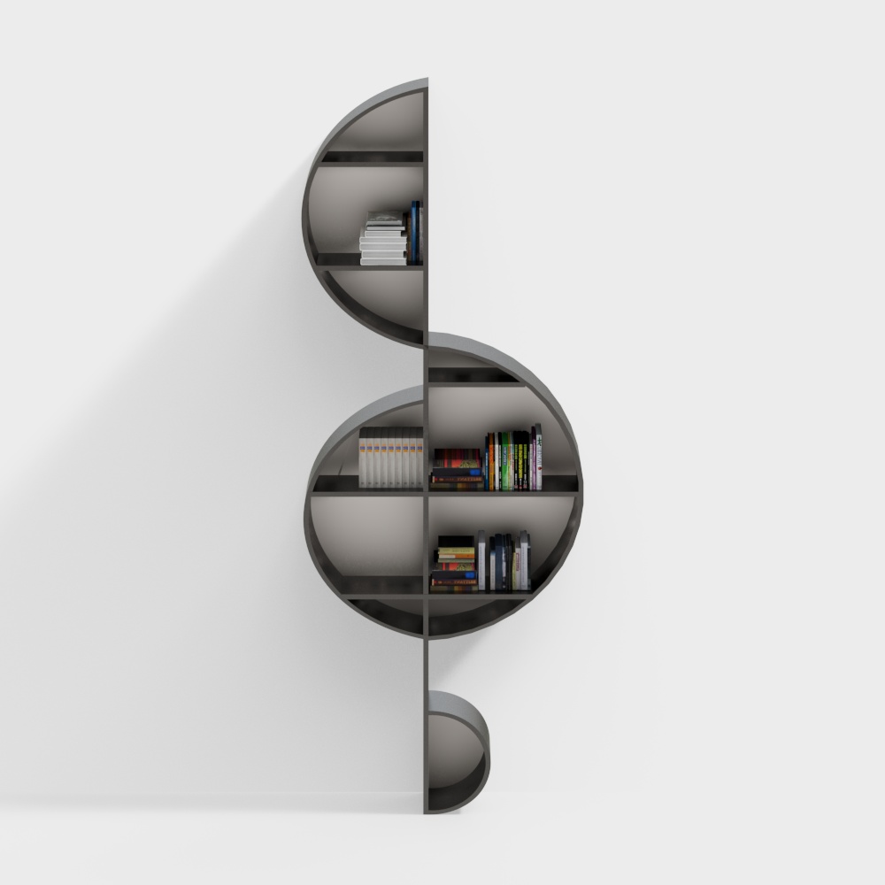 musical note hanging bookshelf