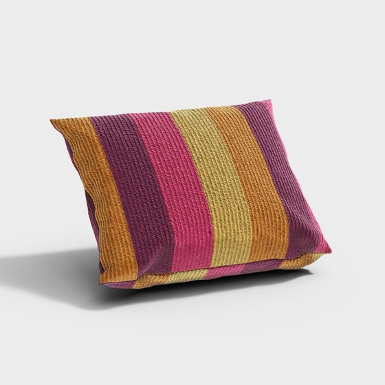 Coussin de jet en tissu de style contemporain