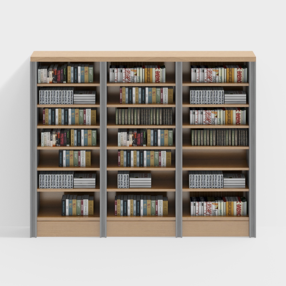 Modern Minimalist Bookshelf 3D model