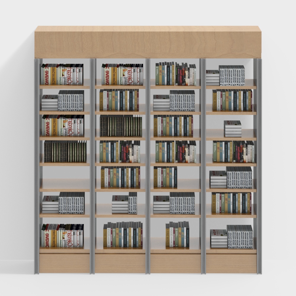 金屬框架中空書架