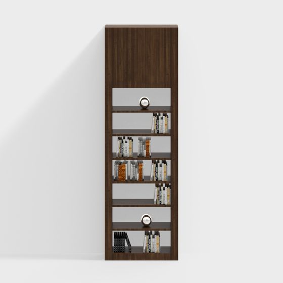 Stylish Urban Elegance Bookshelf 3D model