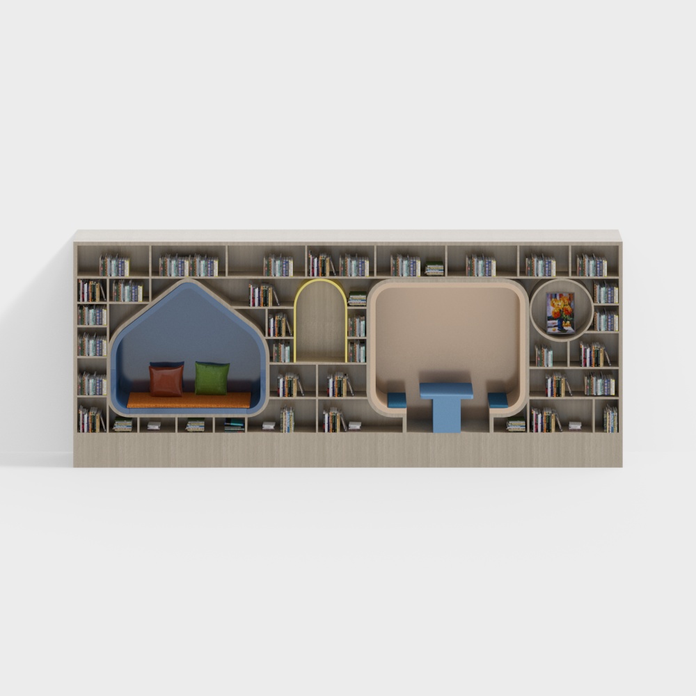 Urban Oasis Bookshelf 3D model