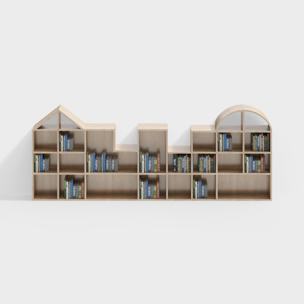 Bookstore building block bookshelf