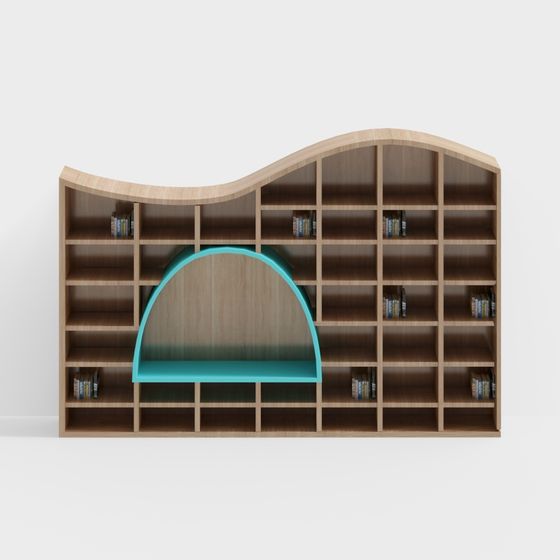 帶卡片架的書店書架